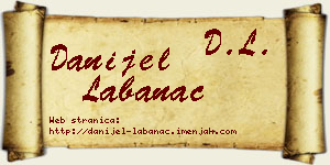 Danijel Labanac vizit kartica